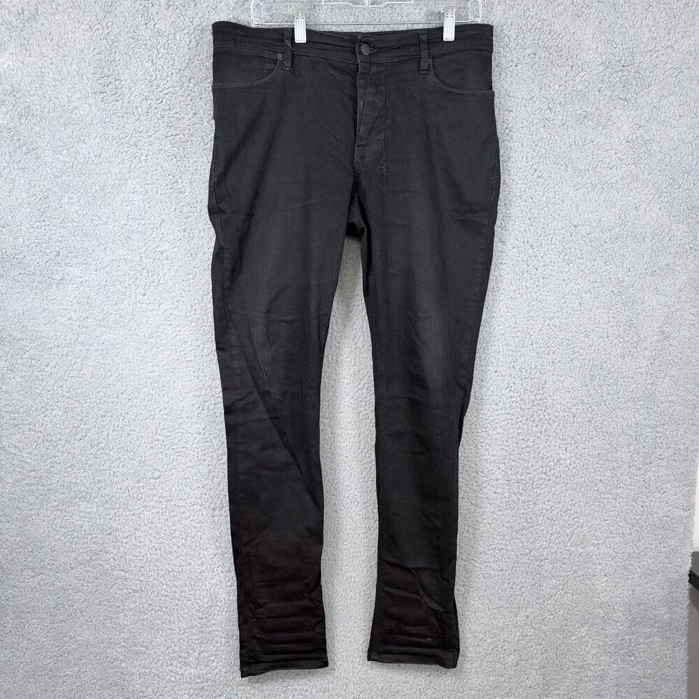 Ksubi Van Winkle Black Rebel Jeans 32x32 Skinny Fit KM-50 Button-Fly Black